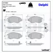 Jeu de 4 plaquettes de frein avant DELPHI LP1582 - Visuel 3