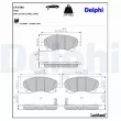 Jeu de 4 plaquettes de frein avant DELPHI LP1786 - Visuel 3