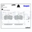 Jeu de 4 plaquettes de frein avant DELPHI LP1890 - Visuel 3