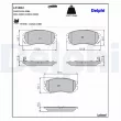 Jeu de 4 plaquettes de frein avant DELPHI LP1902 - Visuel 3
