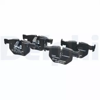 Jeu de 4 plaquettes de frein arrière DELPHI LP1927