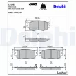 Jeu de 4 plaquettes de frein avant DELPHI LP1951 - Visuel 3