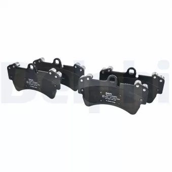 Jeu de 4 plaquettes de frein avant DELPHI