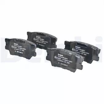 Jeu de 4 plaquettes de frein arrière DELPHI LP2004