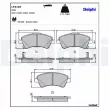 Jeu de 4 plaquettes de frein avant DELPHI LP2104 - Visuel 3