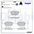 Jeu de 4 plaquettes de frein avant DELPHI LP2144 - Visuel 3