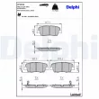 Jeu de 4 plaquettes de frein arrière DELPHI LP2202 - Visuel 3