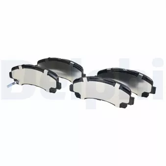 Jeu de 4 plaquettes de frein avant DELPHI