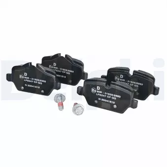 Jeu de 4 plaquettes de frein arrière DELPHI LP2247