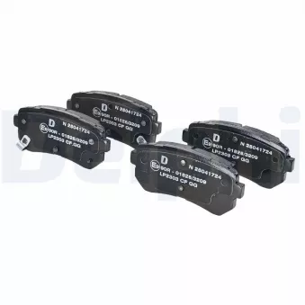 Jeu de 4 plaquettes de frein arrière DELPHI LP2303