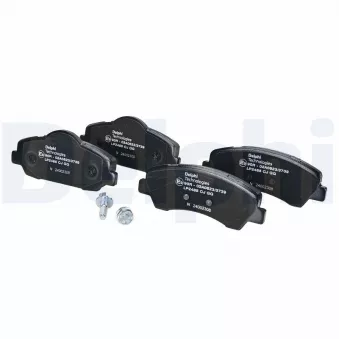 Jeu de 4 plaquettes de frein avant DELPHI LP2485