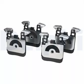 Jeu de 2 plaquettes de frein arrière DELPHI LP2660