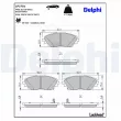 Jeu de 4 plaquettes de frein avant DELPHI LP2701 - Visuel 3