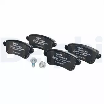 Jeu de 4 plaquettes de frein arrière DELPHI LP3140