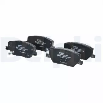 Jeu de 4 plaquettes de frein avant DELPHI LP3184