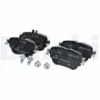 Jeu de 4 plaquettes de frein arrière DELPHI LP3262 - Visuel 1