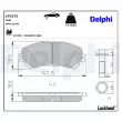 Jeu de 4 plaquettes de frein avant DELPHI LP3275 - Visuel 3