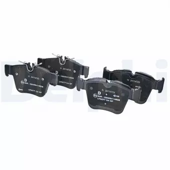 Jeu de 4 plaquettes de frein arrière DELPHI