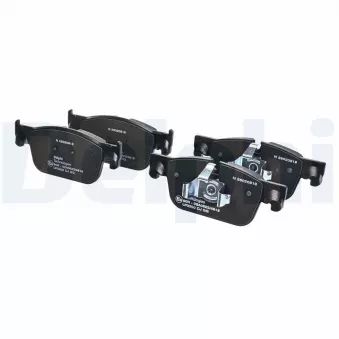 Jeu de 4 plaquettes de frein avant DELPHI