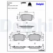 Jeu de 4 plaquettes de frein avant DELPHI LP3363 - Visuel 3