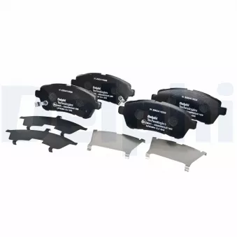 Jeu de 4 plaquettes de frein avant DELPHI LP3364