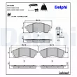 Jeu de 4 plaquettes de frein avant DELPHI LP3495 - Visuel 3