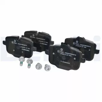 Jeu de 4 plaquettes de frein arrière DELPHI LP3579