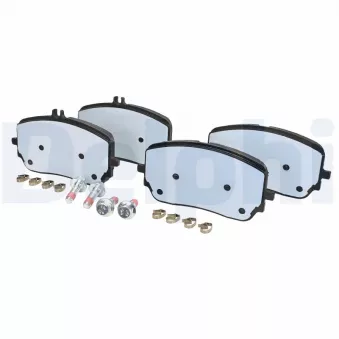Jeu de 4 plaquettes de frein avant DELPHI