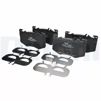 Jeu de 4 plaquettes de frein avant DELPHI LP3620