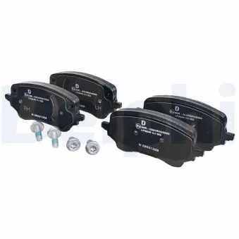 Jeu de 4 plaquettes de frein avant DELPHI LP3648