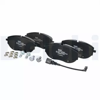 Jeu de 4 plaquettes de frein avant DELPHI LP3652