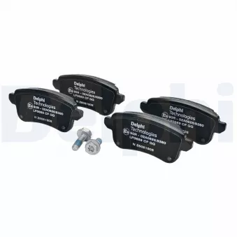 Jeu de 4 plaquettes de frein arrière DELPHI LP3659
