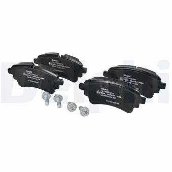 Jeu de 4 plaquettes de frein arrière DELPHI