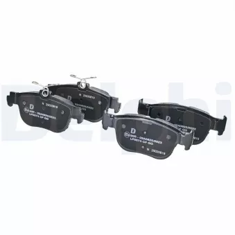 Jeu de 4 plaquettes de frein arrière DELPHI LP3674