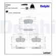 Jeu de 4 plaquettes de frein arrière DELPHI LP3695 - Visuel 3