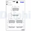 Jeu de 4 plaquettes de frein arrière DELPHI LP3832 - Visuel 3