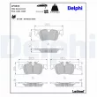 Jeu de 4 plaquettes de frein arrière DELPHI LP3833 - Visuel 3
