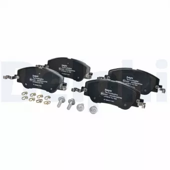 Jeu de 4 plaquettes de frein avant DELPHI