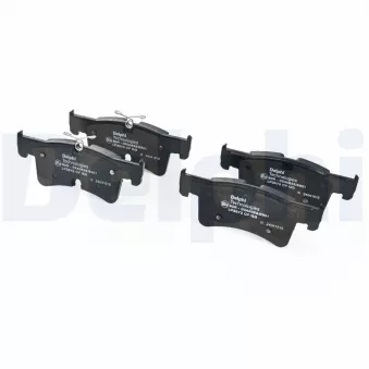 Jeu de 4 plaquettes de frein arrière DELPHI