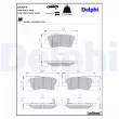 Jeu de 4 plaquettes de frein arrière DELPHI LP3874 - Visuel 2