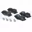 Jeu de 4 plaquettes de frein arrière DELPHI LP3884 - Visuel 1