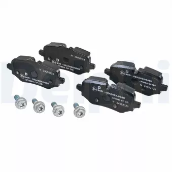 Jeu de 4 plaquettes de frein arrière DELPHI LP3884