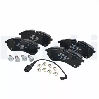 Jeu de 4 plaquettes de frein avant DELPHI LP3909