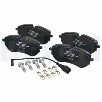Jeu de 4 plaquettes de frein avant DELPHI LP3910