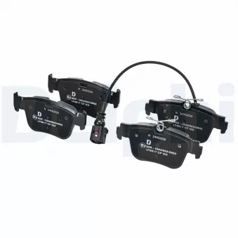 Jeu de 4 plaquettes de frein arrière DELPHI LP3917