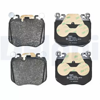 Jeu de 4 plaquettes de frein avant DELPHI LP3926