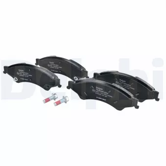 Jeu de 4 plaquettes de frein avant DELPHI