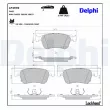 Jeu de 4 plaquettes de frein avant DELPHI LP3939 - Visuel 3