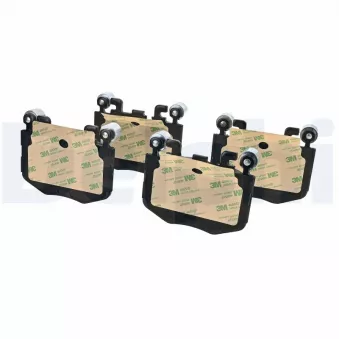 Jeu de 4 plaquettes de frein avant DELPHI LP3941