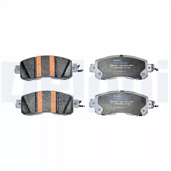 Jeu de 4 plaquettes de frein avant DELPHI LP5003EV